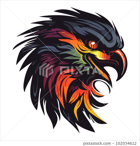 Furious eagle sport vector logo concept isolated on white background. Web infographic. Premium quality wild bird t-shirt tee print illustration. Furious eagle sport vector logo concept isolated on white background. Web infographic. Premium quality wild bird t-shirt tee print illustration. 102034622