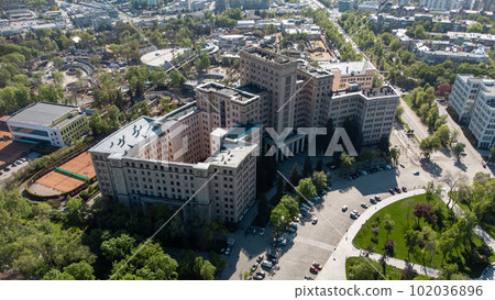 Aerial view on Karazin University in Kharkiv Aerial view on Karazin University in Kharkiv 102036896