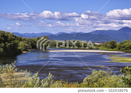 Fisherman and Miomote River Fisherman and Miomote River 102038076