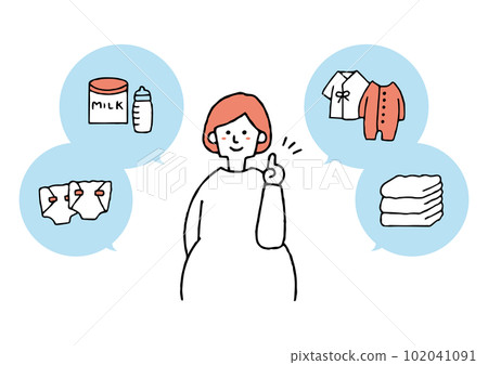 Childbirth preparation Pregnant woman 102041091