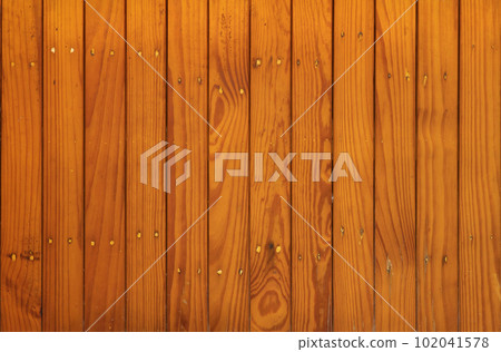 Natural wood slats wall or lath line arrange. Flooring pattern surface texture. Close-up of interior architecture material for design decoration background. Natural wood slats wall or lath line arrange. Flooring pattern surface texture. Close-up of interior architecture material for design decoration background. 102041578