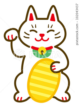 白貓招財貓 102043437