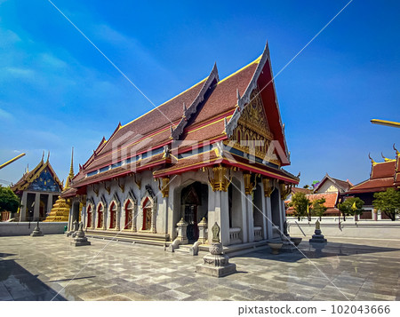 Unique Temple Wat Pak Nam Phasi Charoen in Bangkok, Thailand Unique Temple Wat Pak Nam Phasi Charoen in Bangkok, Thailand 102043666