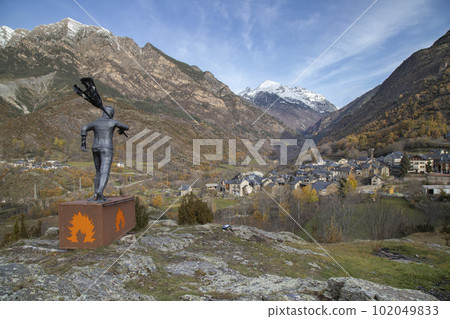 Boi Valley landscape in Pyrenees in Catalonia Boi Valley landscape in Pyrenees in Catalonia 102049833