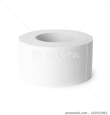 Medical sticking plaster roll isolated on white Medical sticking plaster roll isolated on white 102052962