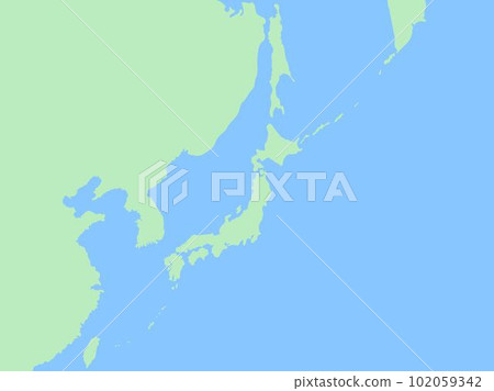 Sea and Japan map (Asia) 102059342