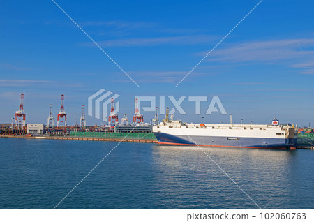 Car carrier at anchor Car carrier at anchor 102060763
