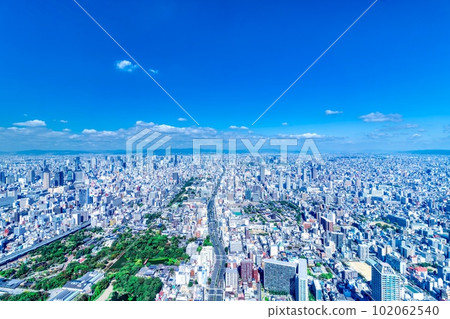 Osaka scenery blue sky and horizon 102062540