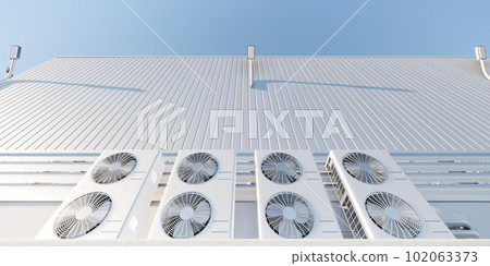 3d rendering of condenser unit or compressor. 3d rendering of condenser unit or compressor. 102063373