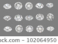 Diamond gray background various angles 102064950