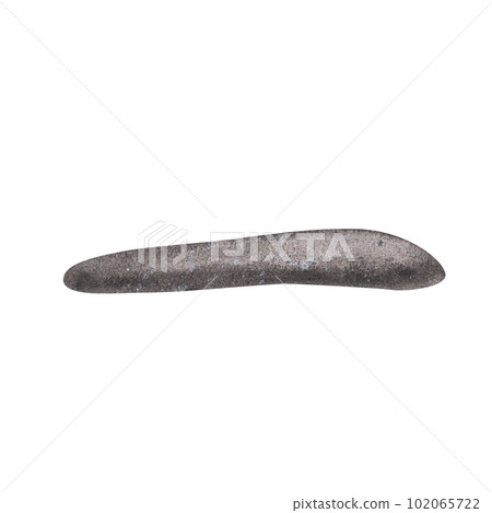 Grey zen stone sea pebbles with stripes isolated on white background. Watercolor hand drawn spa illustration for design Grey zen stone sea pebbles with stripes isolated on white background. Watercolor hand drawn spa illustration for design 102065722