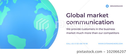 Global market communication cyberspace network optimization social media banner 3d icon vector Global market communication cyberspace network optimization social media banner 3d icon vector 102066207
