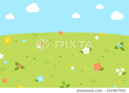 Background illustration_meadow 102067091