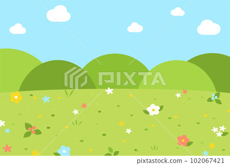 Background illustration_meadow 102067421