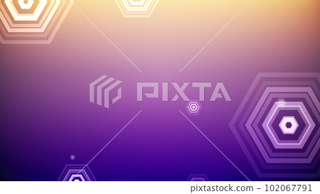 六邊形在五顏六色的背景中出現 102067791