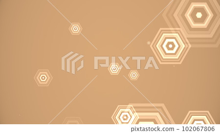 Hexagons spring up on a colorful background Hexagons spring up on a colorful background 102067806