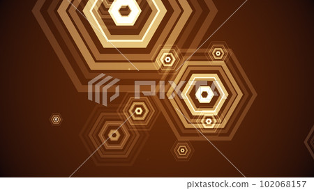 六邊形在五顏六色的背景中出現 六邊形在五顏六色的背景中出現 102068157