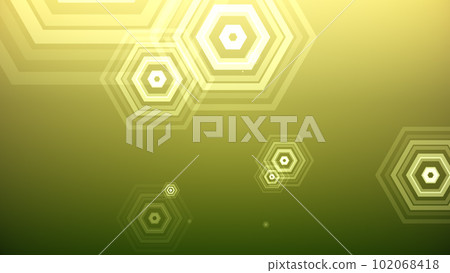 Hexagons spring up on a colorful background Hexagons spring up on a colorful background 102068418