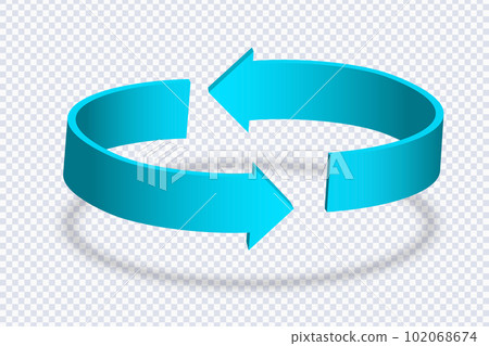 Sign of arrow refresh, reload, rotation 102068674