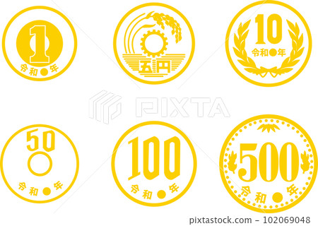 Icon pictogram money money business yen banknote coin financial savings simple illustration set Icon pictogram money money business yen banknote coin financial savings simple illustration set 102069048
