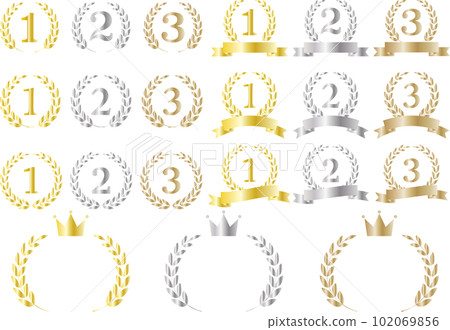 Metallic ranking material set Metallic ranking material set 102069856