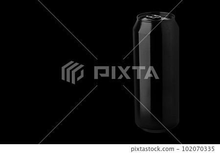 Aluminum black can mockup 102070335