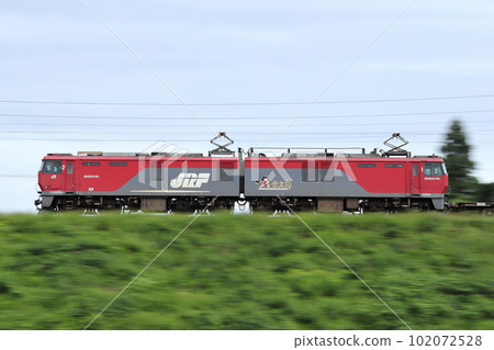 東北幹線（櫪木縣）EH500牽引貨運列車 102072528