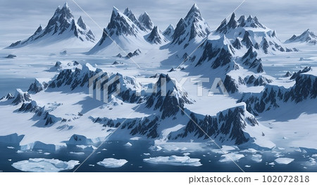 earth covered with snow earth covered with snow 102072818