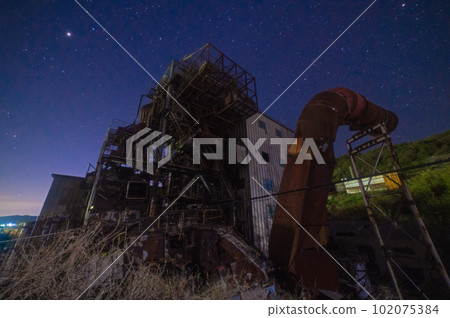 池島煤礦遺址“火力發電廠和星空” 102075384