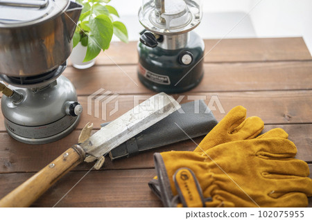 Various camping equipment 102075955