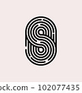 Security logo, letter s, security agency logotype 102077435