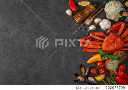 fresh seafood fresh seafood 102077709