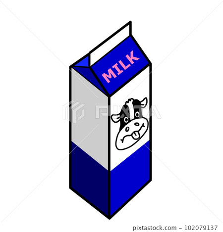 牛奶紙包100ml插畫 牛奶紙包100ml插畫 102079137