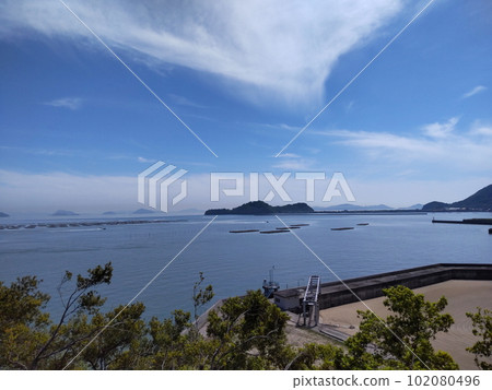 A fishing port on the calm Seto Inland Sea A fishing port on the calm Seto Inland Sea 102080496