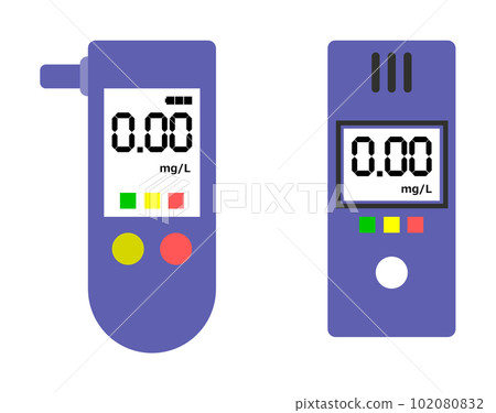 Alcohol checker that detects intoxication from breath Alcohol checker that detects intoxication from breath 102080832
