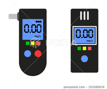 Alcohol checker that detects intoxication from breath Alcohol checker that detects intoxication from breath 102080834