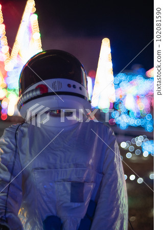Space suit and illumination 102081590
