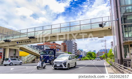 橫濱神奈川新町站街景 102082657