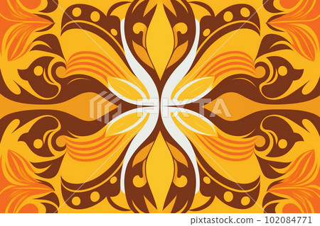 Hawaiian pattern: AI-generated image 102084771