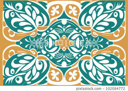 Hawaiian pattern: AI-generated image 102084772