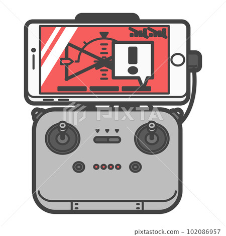 Radio/drone control controller smartphone type failure/error state 102086957