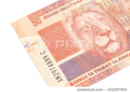South African money 50 rand banknote South African money 50 rand banknote 102087883