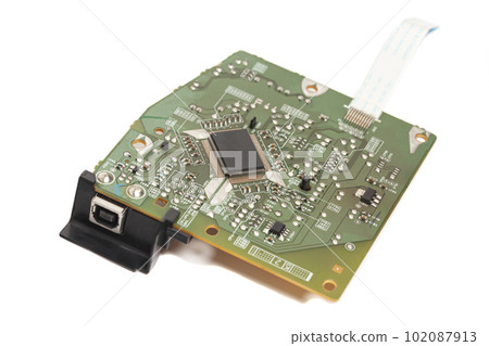 Laserjet Printer Formatter Board isolated on white background Laserjet Printer Formatter Board isolated on white background 102087913
