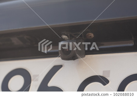 car rear view camera for parking assistance on the car. car rear view camera for parking assistance on the car. 102088010