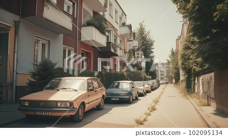 Street in vintage american downtown 102095134