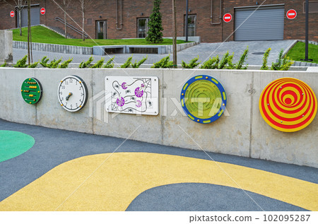 Playground with educational games for children 102095287
