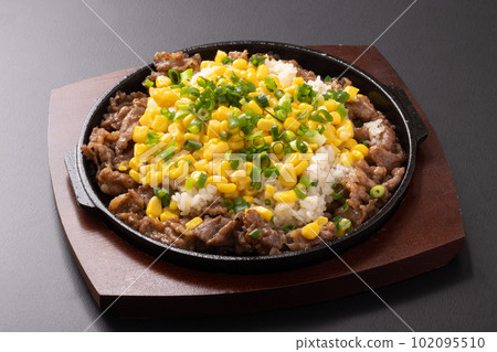 Beef garlic rice 102095510