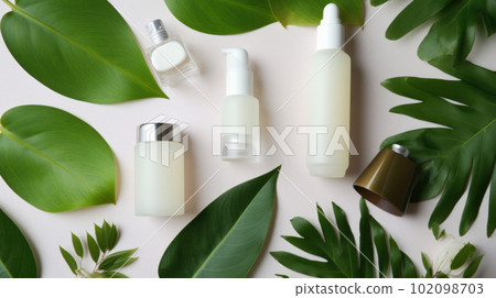 Natural cosmetic background. Illustration AI Generative 102098703