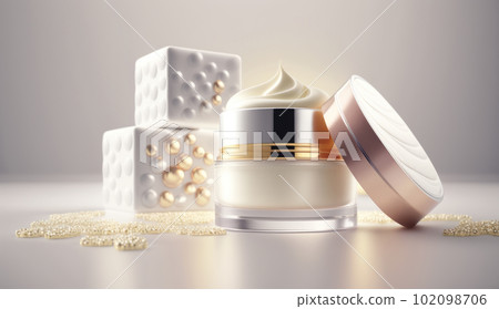 Luxury cosmetic background. Illustration AI Generative 102098706