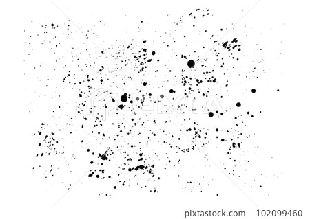 Abstract vector noise texture with small spray red blobs. Illustration of messy unique ink splashes for textured effect, design, decoration Abstract vector noise texture with small spray red blobs. Illustration of messy unique ink splashes for textured effect, design, decoration 102099460